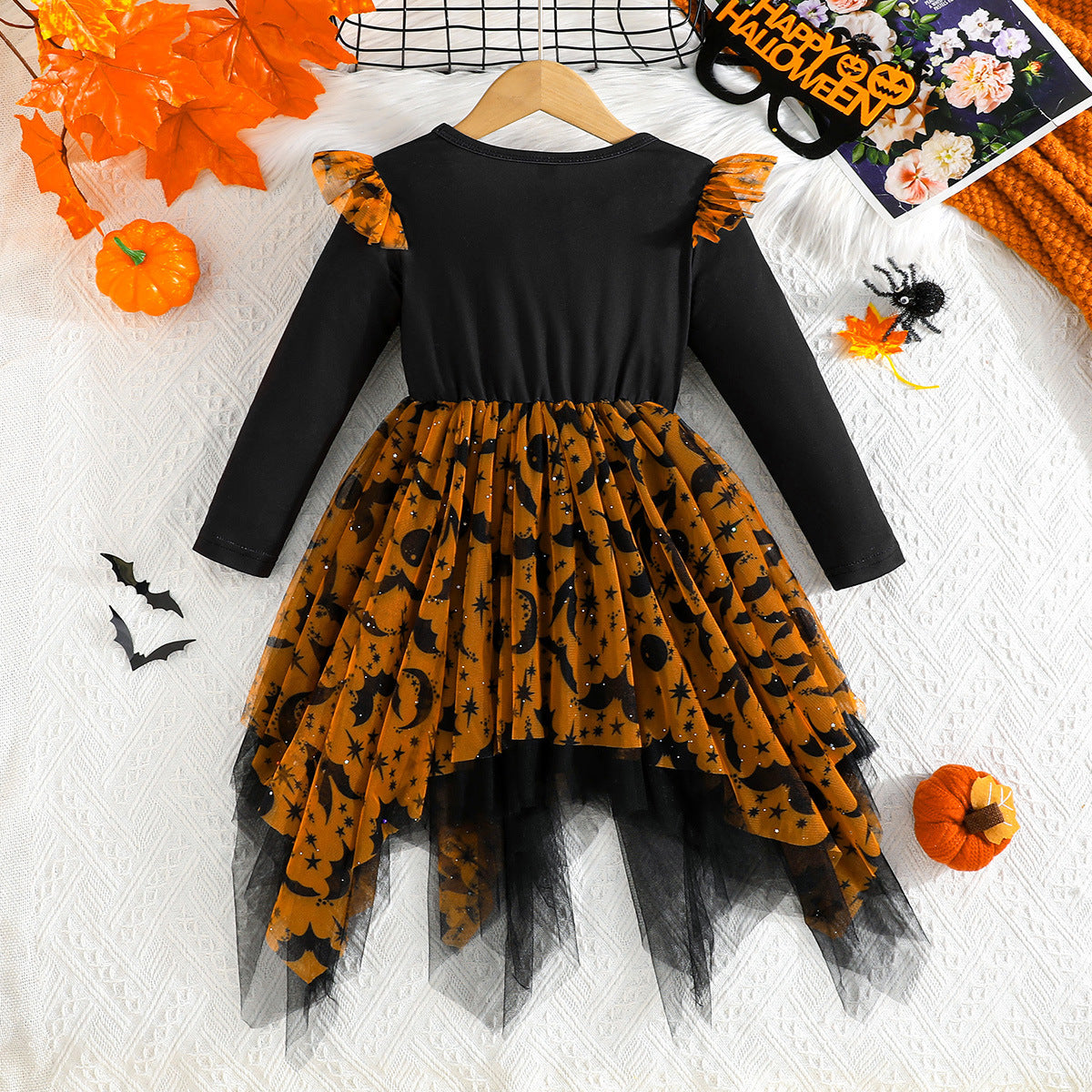 Girls Bat Wing Tutu Dress