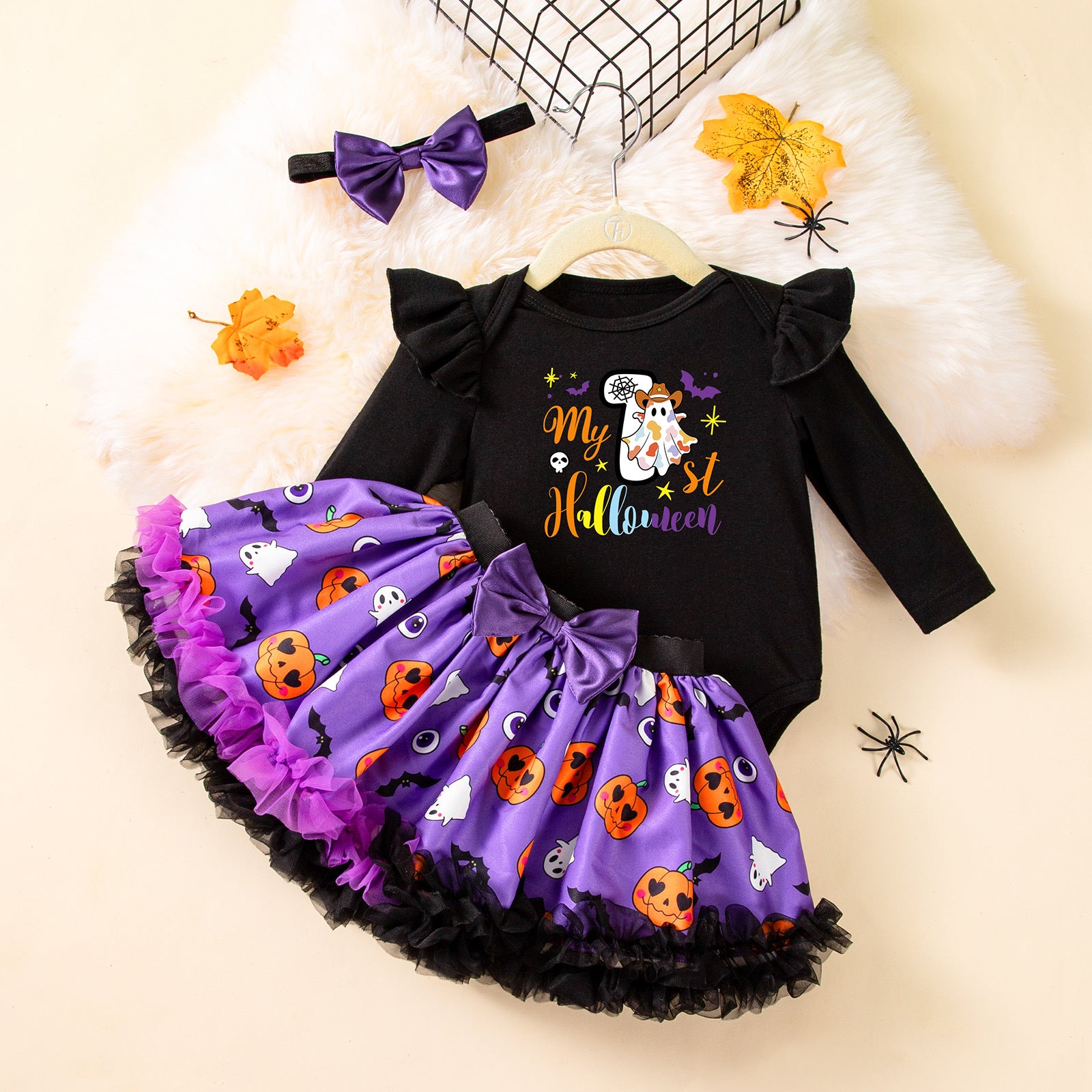 Baby Ghost & Pumpkin 3-Piece Set