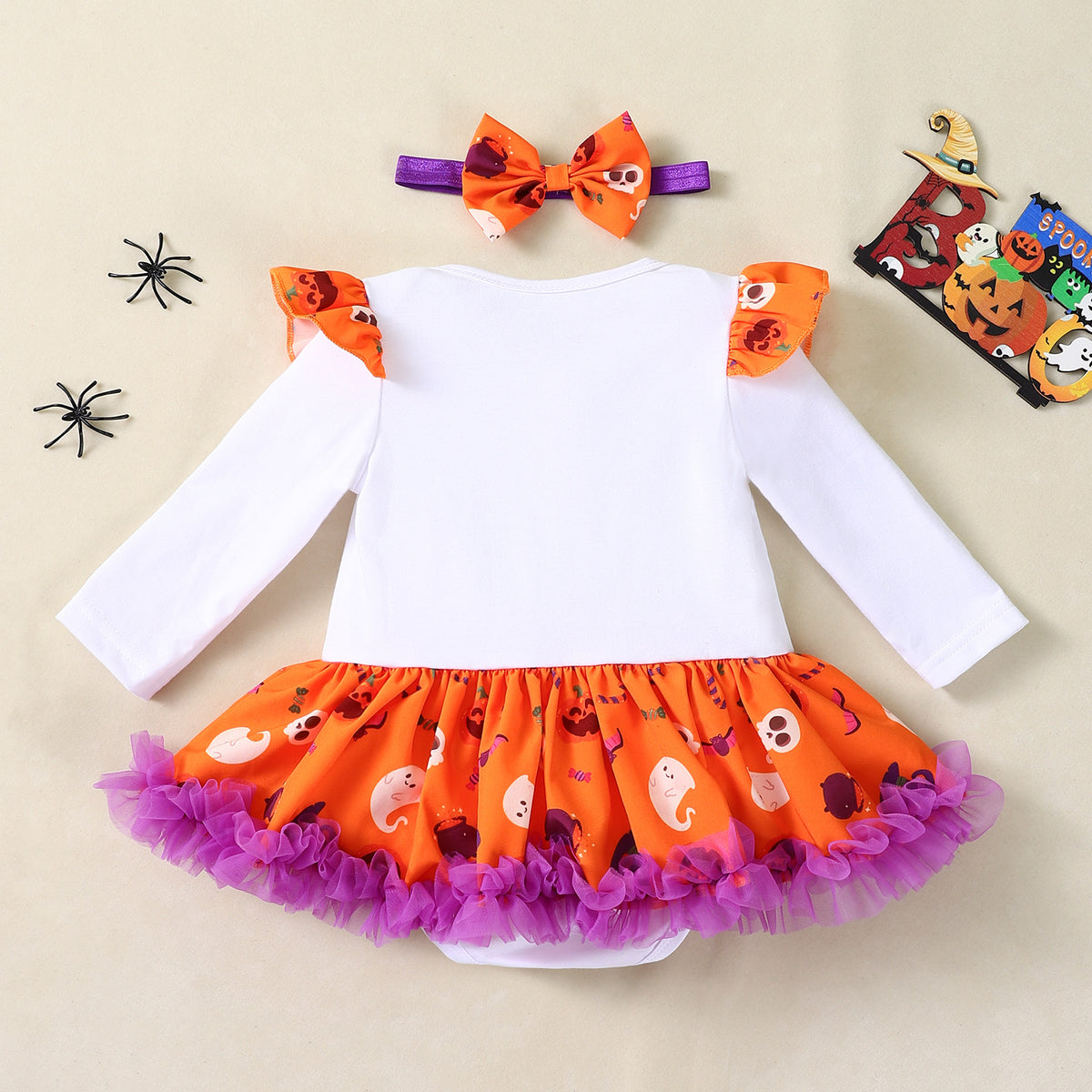 Baby Pumpkin Romper Set - photo 4