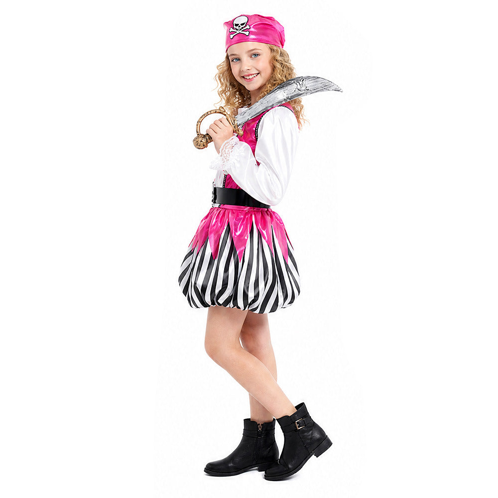 Girls Pink Pirate Costume - photo 2