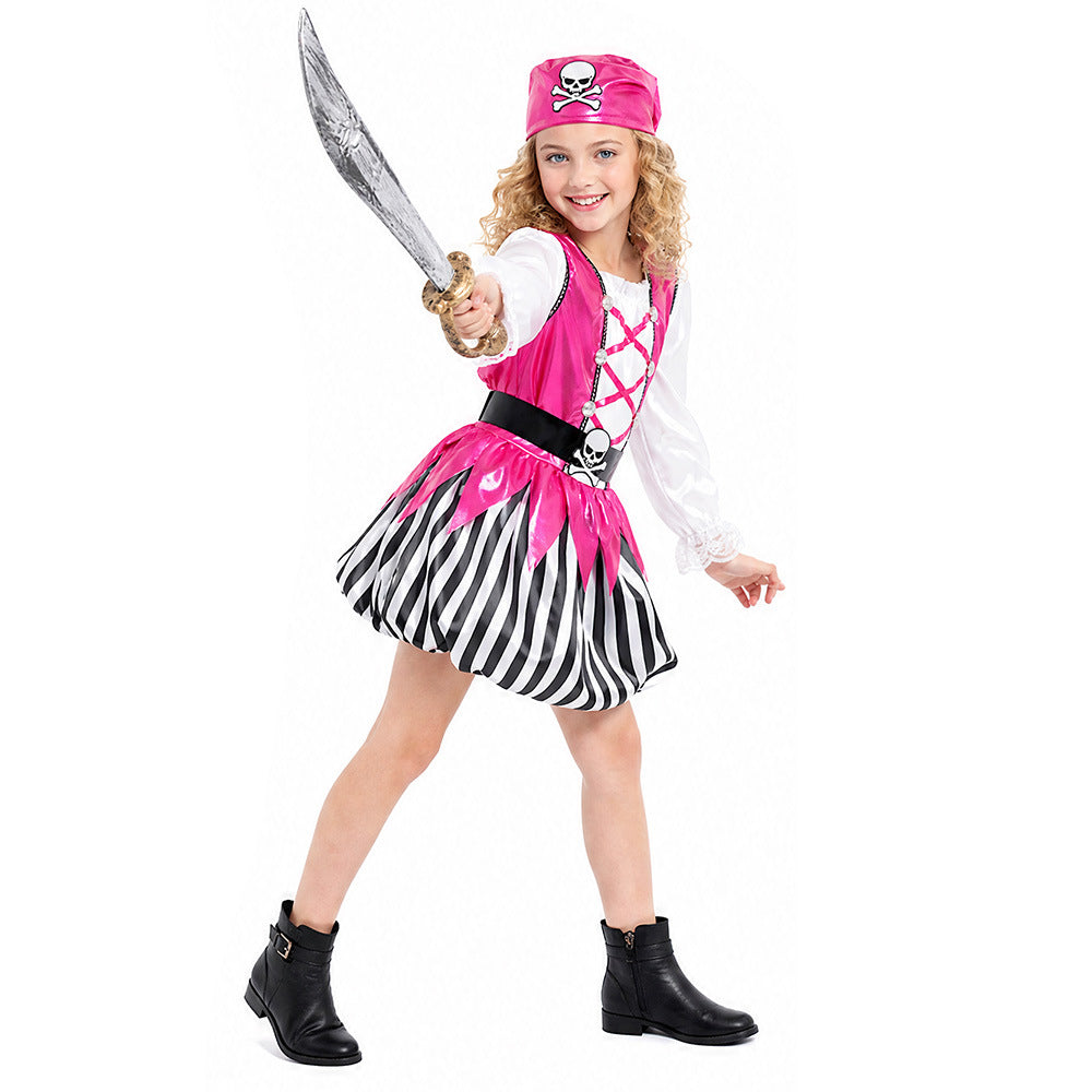 Girls Pink Pirate Costume - photo 4