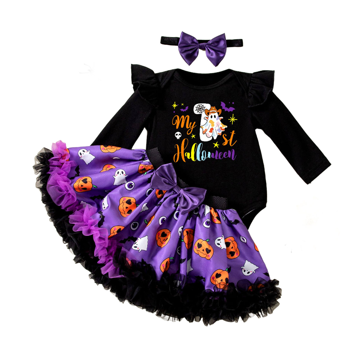 Baby Ghost & Pumpkin 3-Piece Set