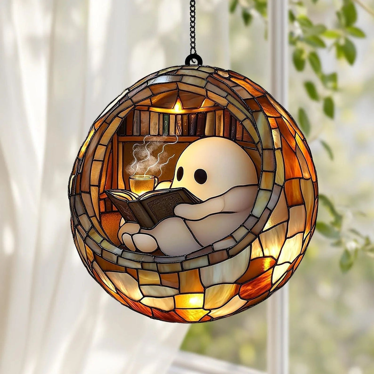 Ghost Suncatcher Ornament - photo 5
