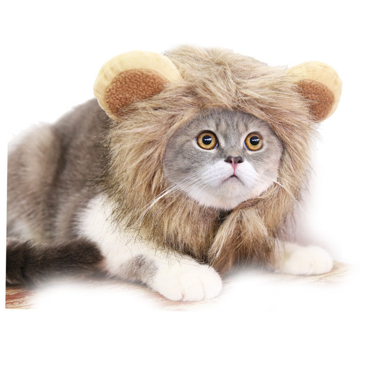 Crochet Lion Mane Dog Hat - photo 2