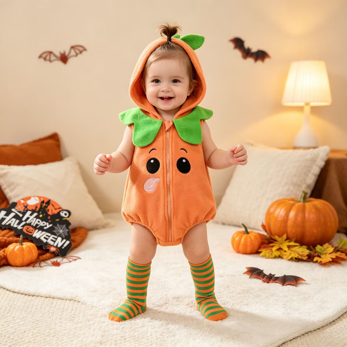 Baby Pumpkin Onesie Set - photo 2