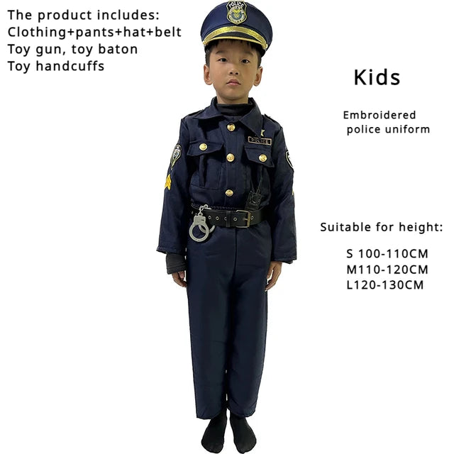 Kids Police Officer Costume