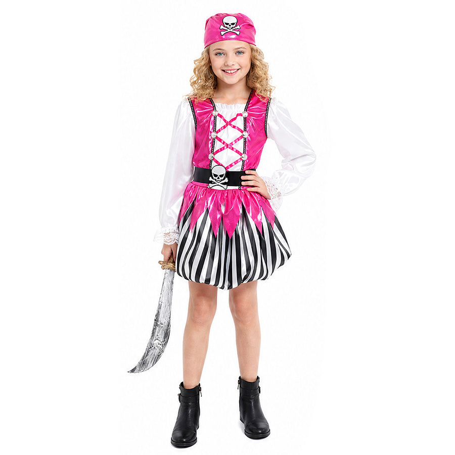 Girls Pink Pirate Costume - photo 1