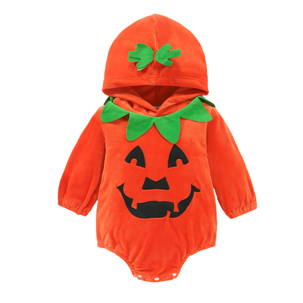 Baby Pumpkin Hooded Onesie