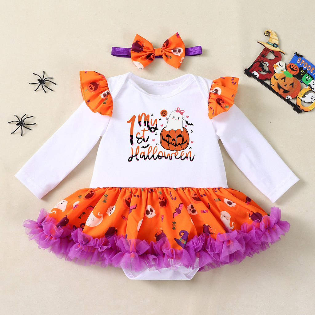 Baby Pumpkin Romper Set - photo 6