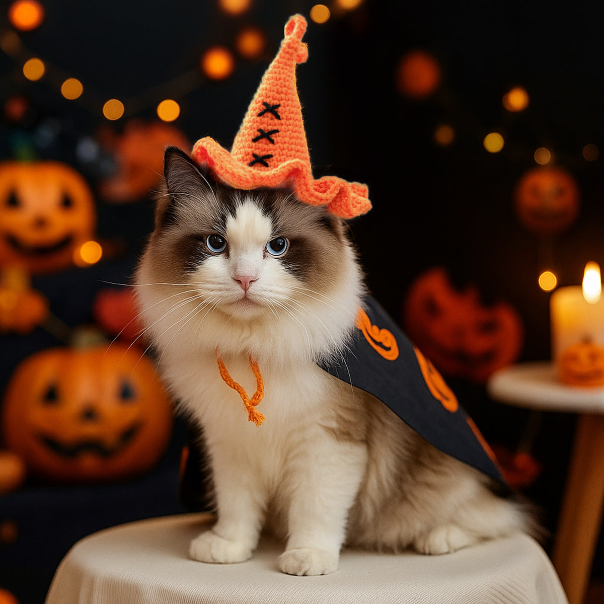 Knitted Pet Wizard Hat - photo 2