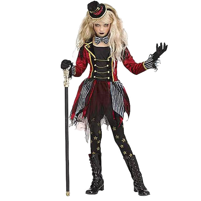 Girls Witch Clown Costume