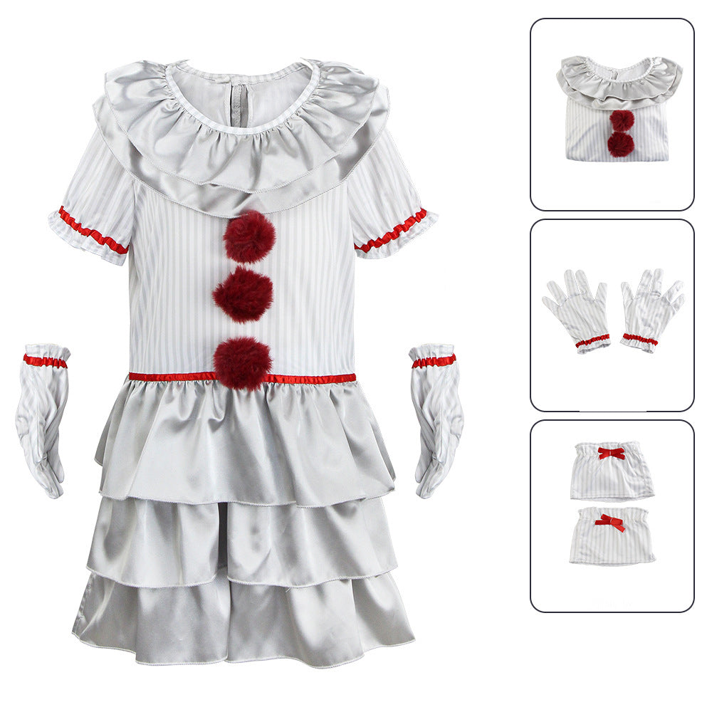 Girls Horror Clown Costume - photo 4
