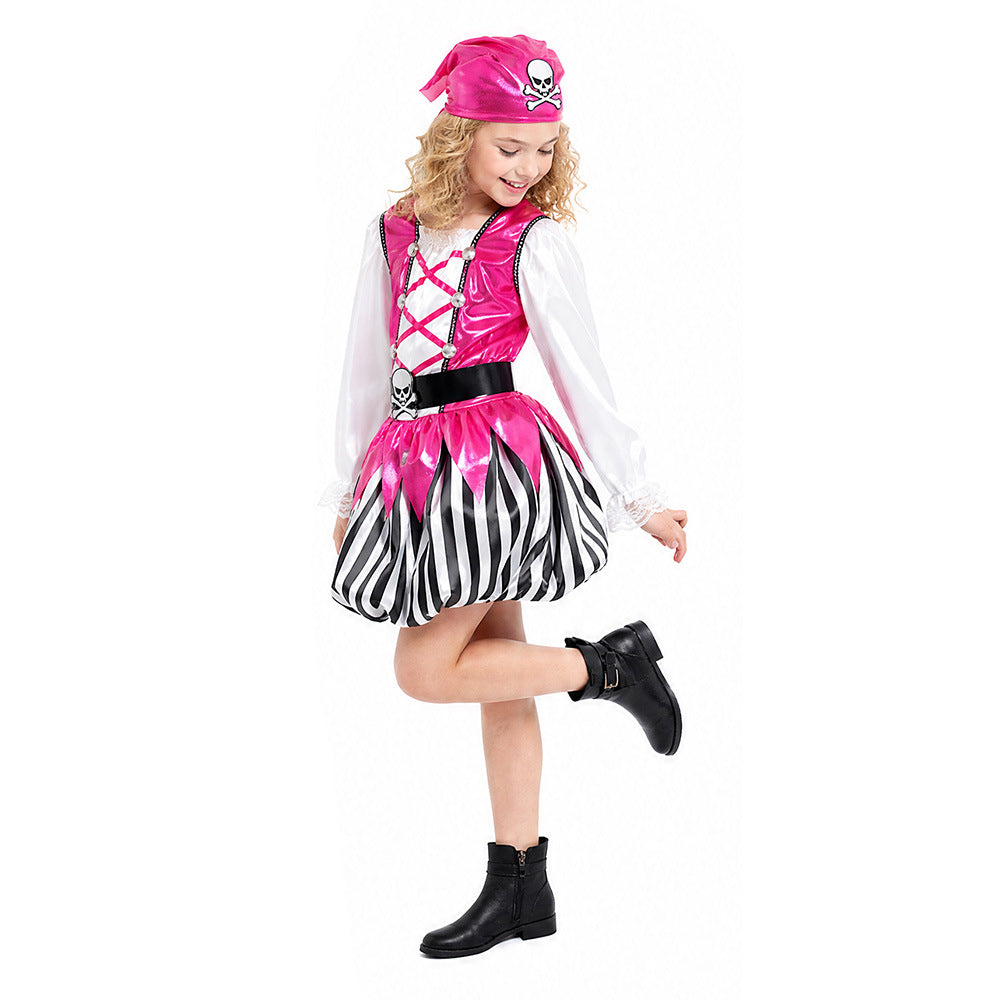 Girls Pink Pirate Costume - photo 3