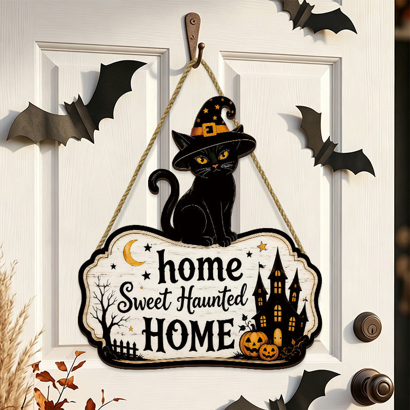 Black Cat Door Sign - photo 3