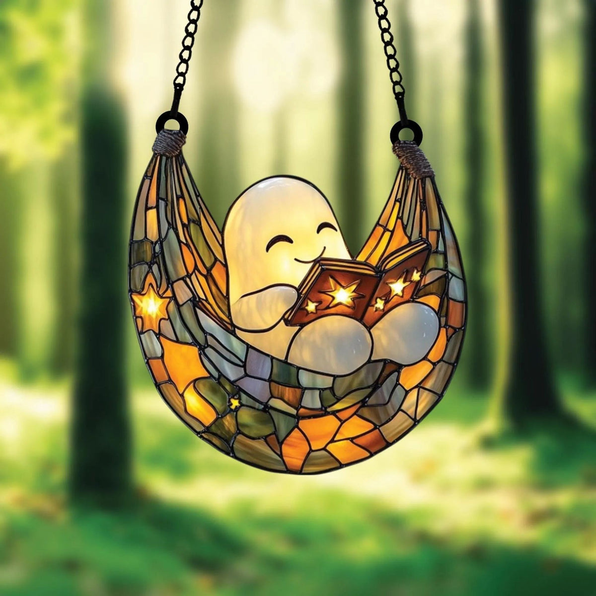 Ghost Suncatcher Ornament - photo 2