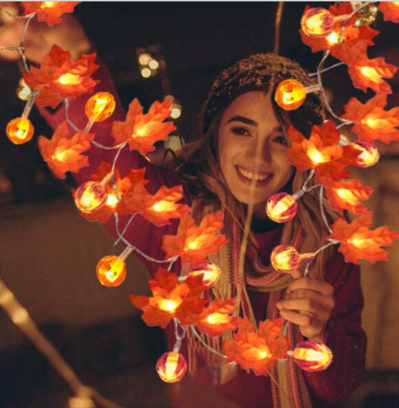 Pumpkin Maple String Lights - photo 3
