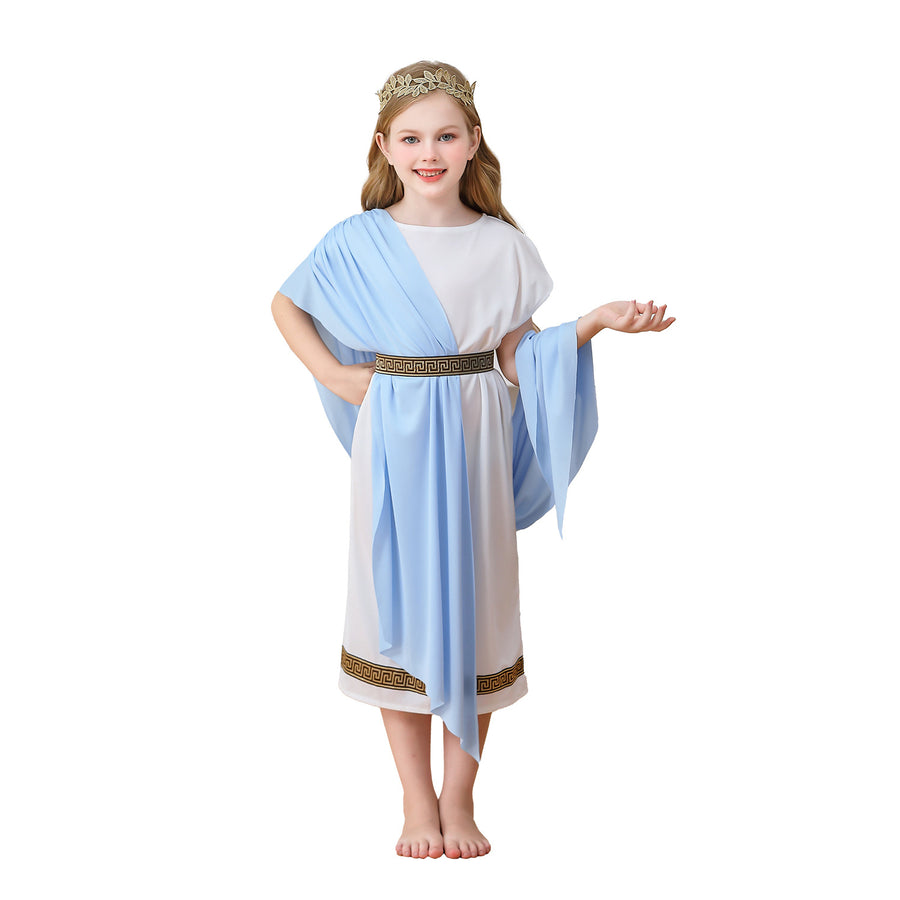 Kids Greek Goddess Toga Costume - photo 1