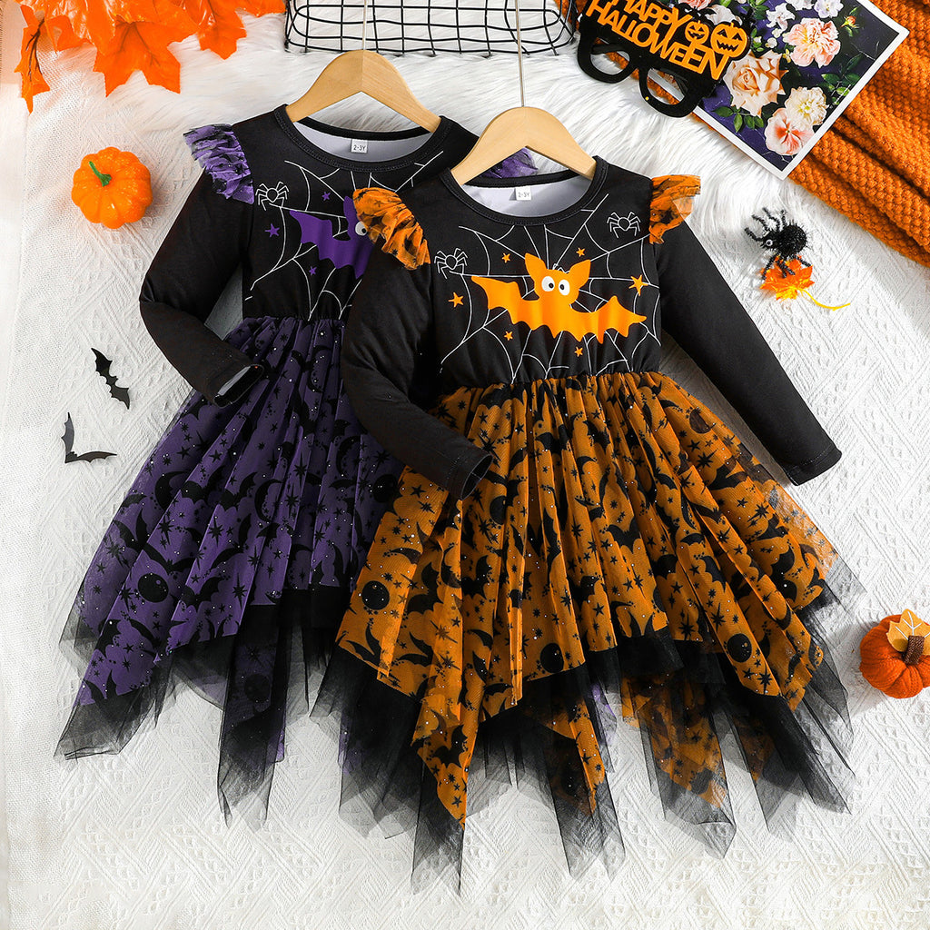 Girls Bat Wing Tutu Dress