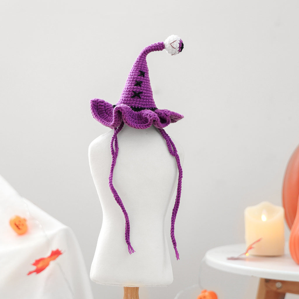 Knitted Pet Wizard Hat - photo 7