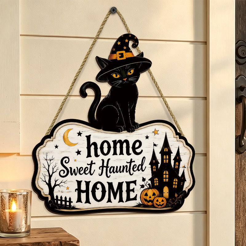 Black Cat Door Sign - photo 2
