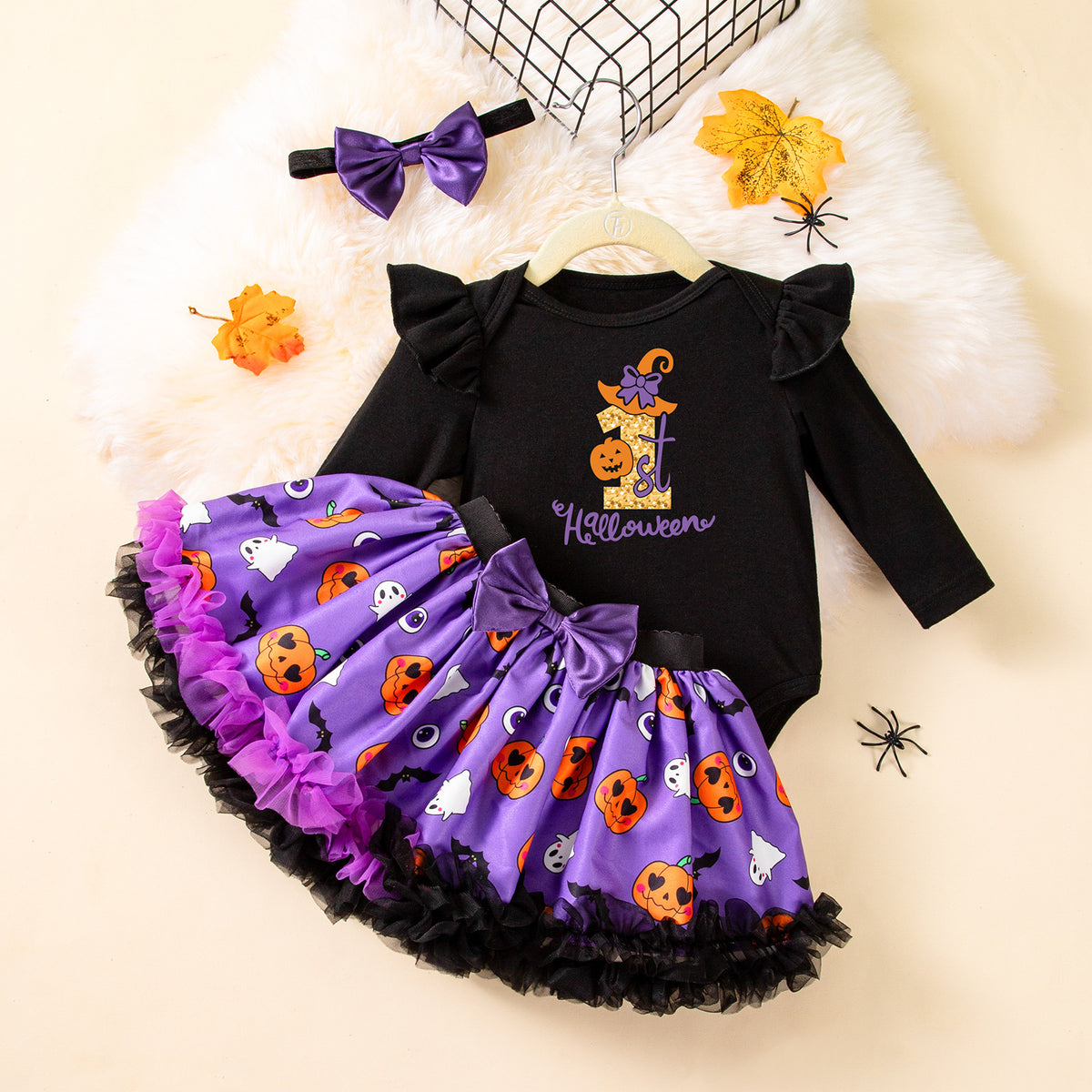Baby Ghost & Pumpkin 3-Piece Set
