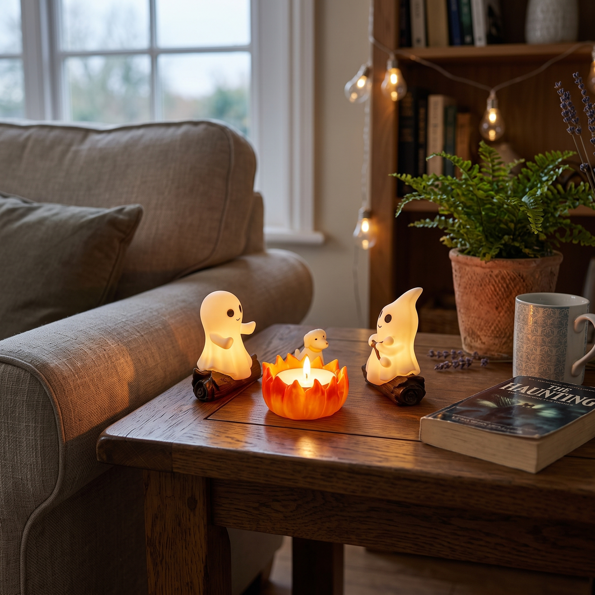 Halloween Ghost Campfire Gathering Decoration lifestyle photo