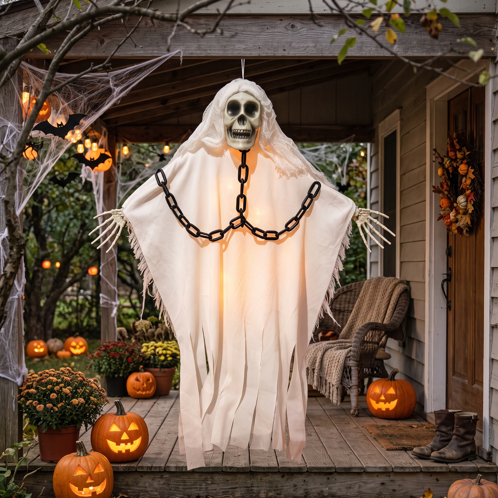 Hanging Ghost Chain Skeleton decoration lifestyle photo