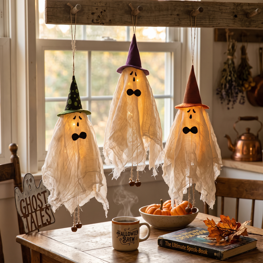 White Witch Hanging Ghosts lifestyle photo