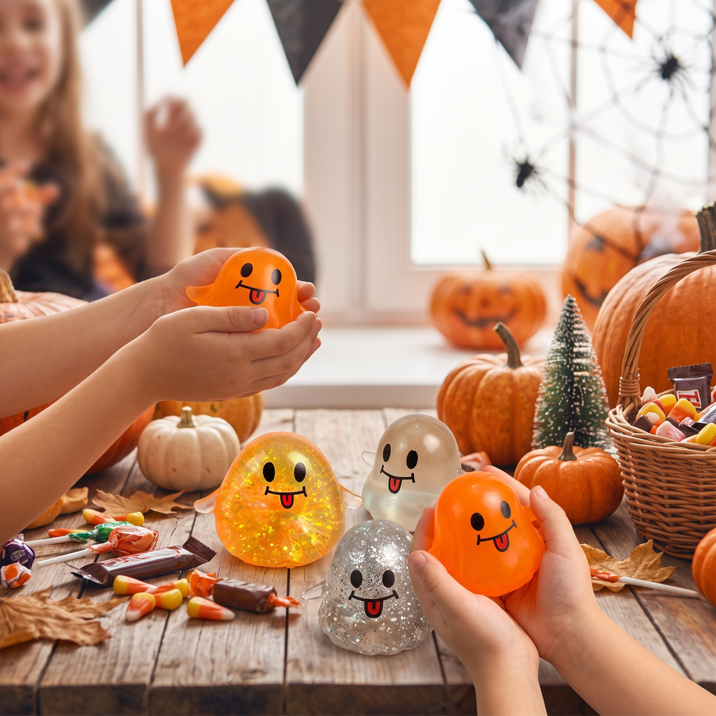 Halloween Ghost Squishy Toy lifestyle photo