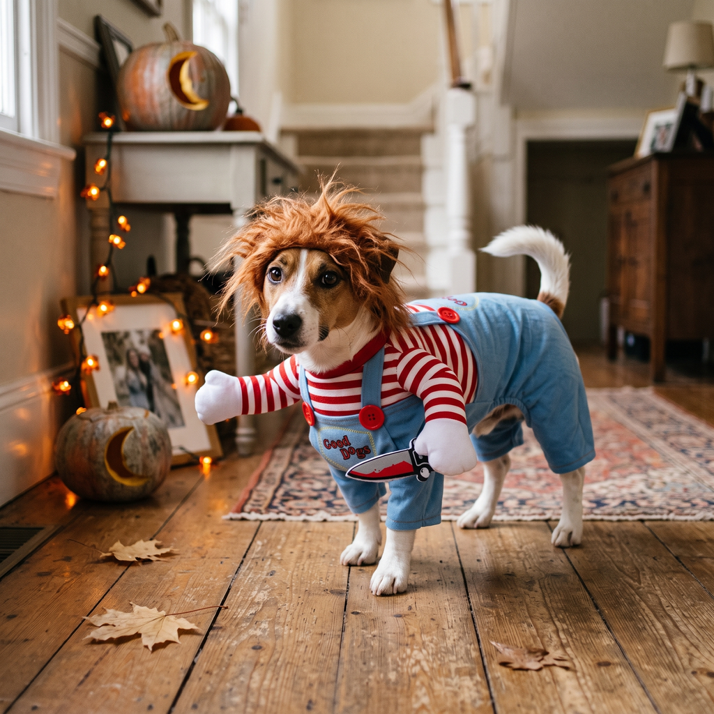 Knife Doll Dog Costume lifestyle photo