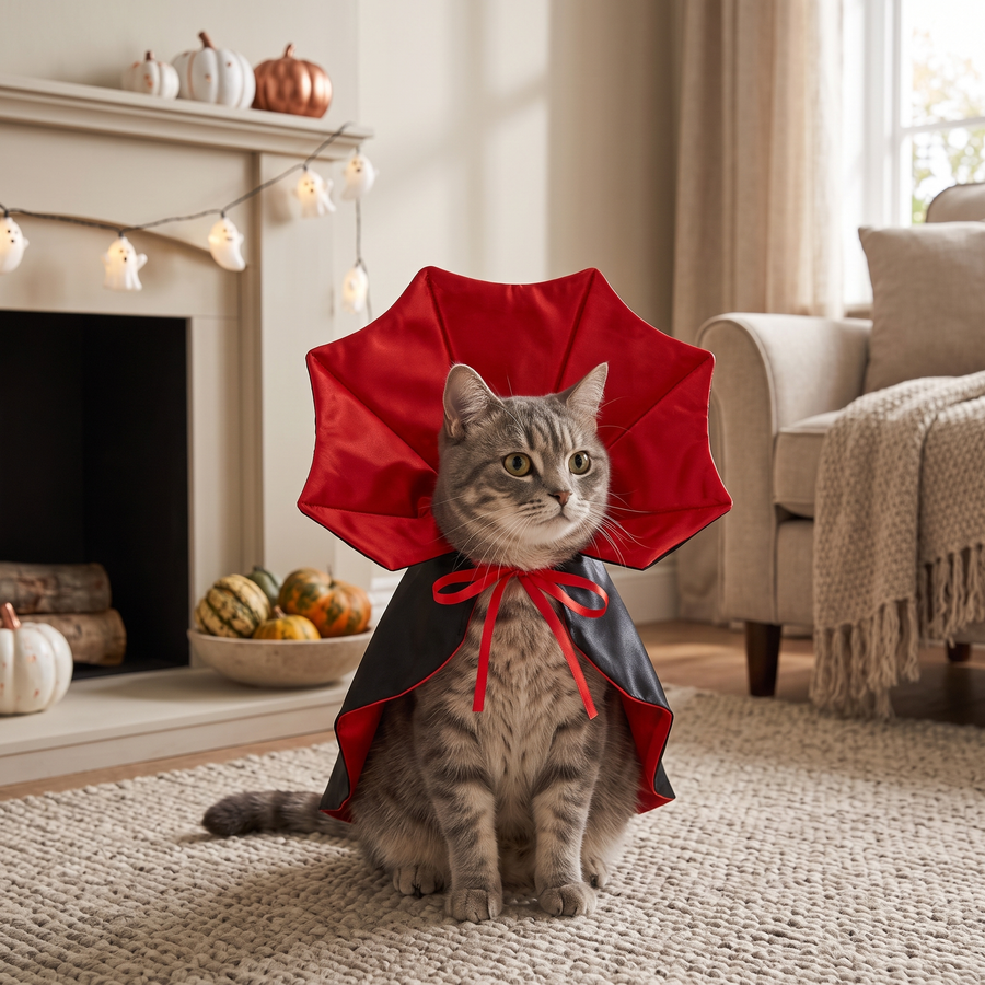 Pet Vampire Cape lifestyle photo