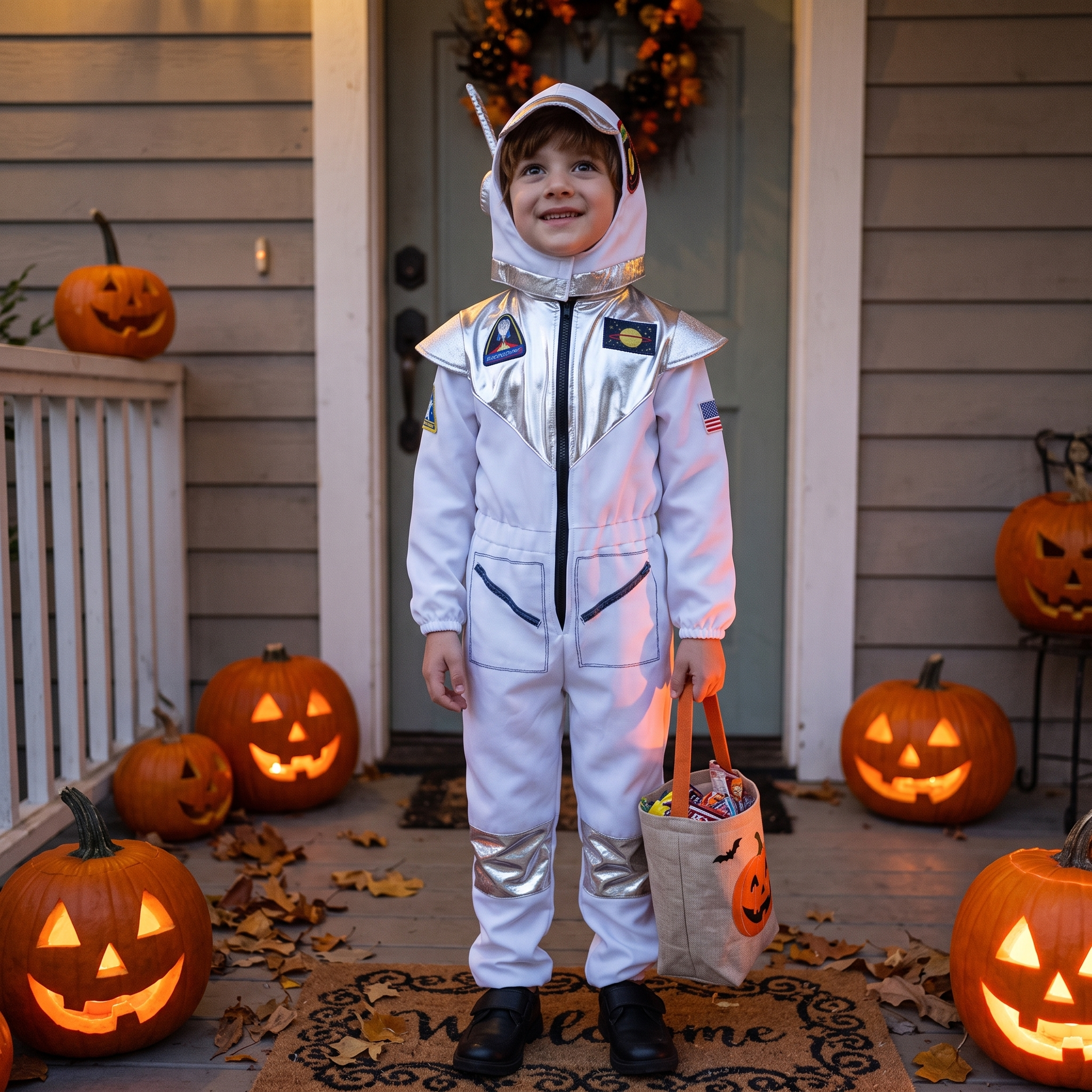 Kids Astronaut Space Suit Costume lifestyle photo
