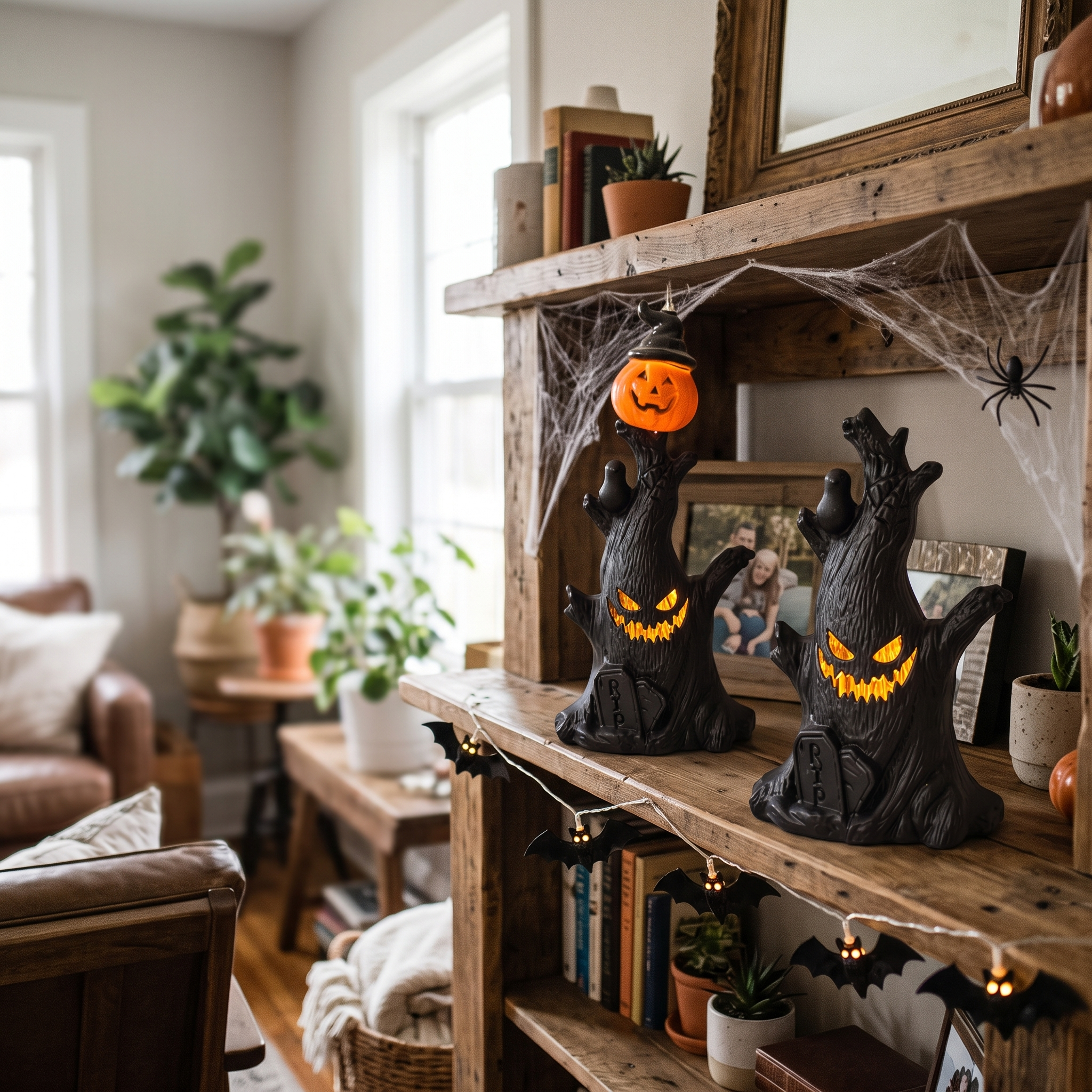 Pumpkin Stump Night Light lifestyle photo