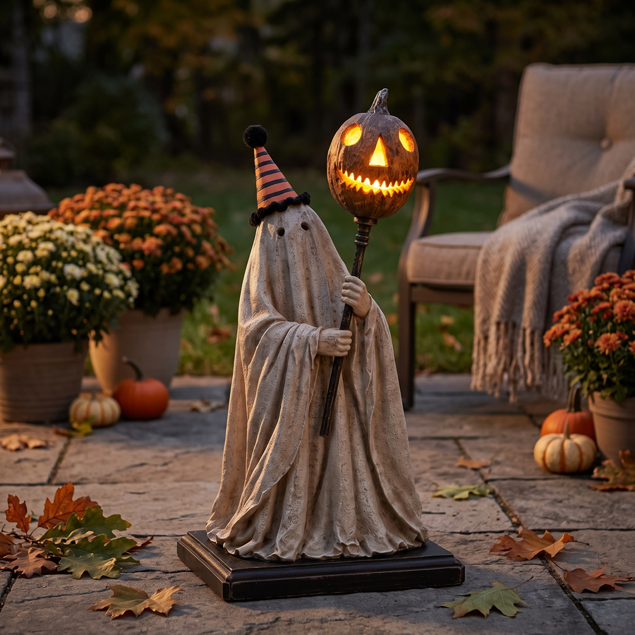 Glowing Pumpkin Ghost Staff lifestyle photo