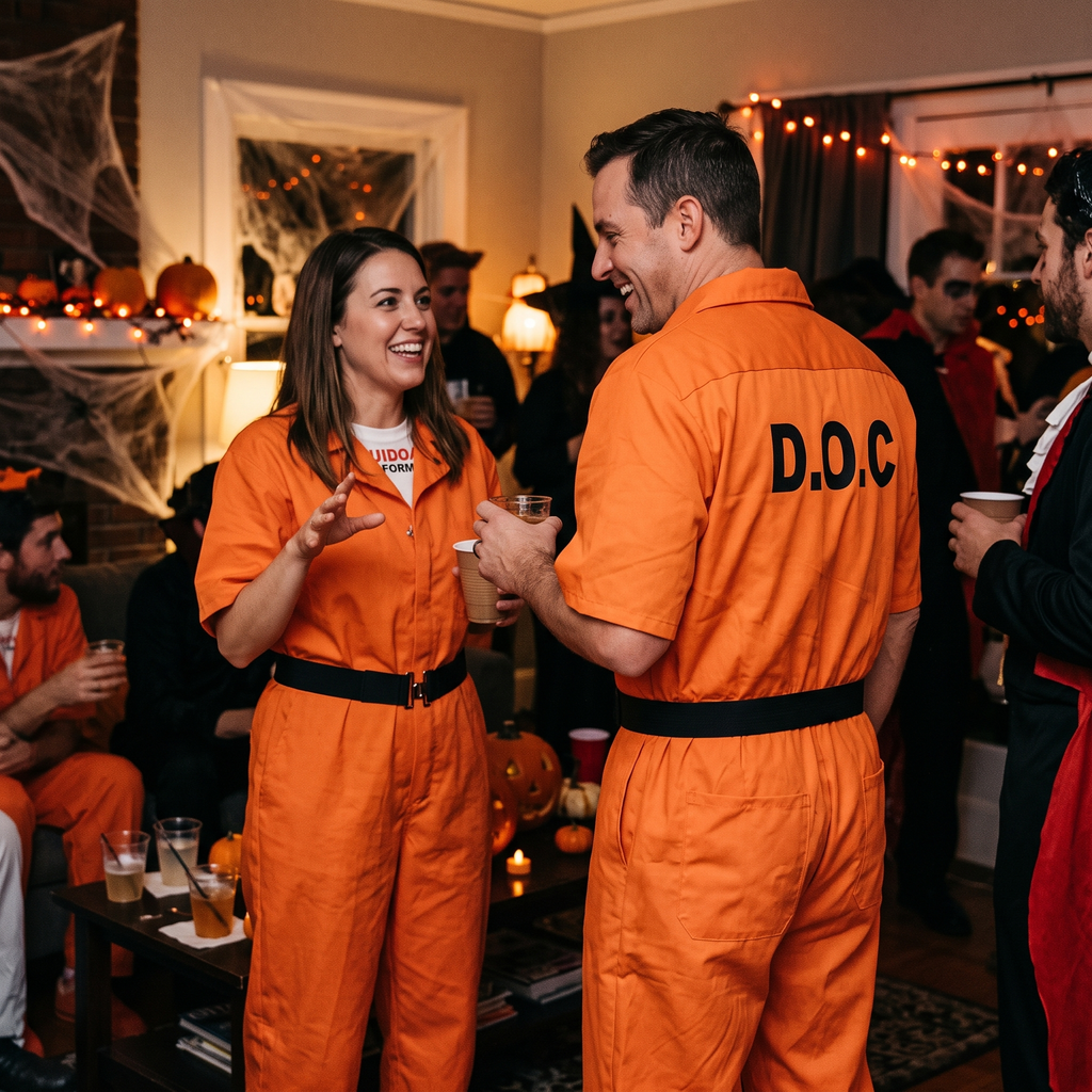 Orange Prisoner Jumpsuit Costume lifestyle photo