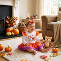 Baby Pumpkin Tutu Romper Set lifestyle photo