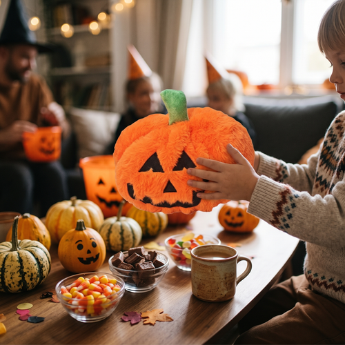 Pumpkin Plush Toy lifestyle photo