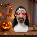 Glow Ghost Girl Mask displayed on a mannequin head